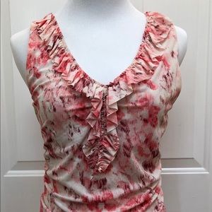 Halogen pink and white top size small